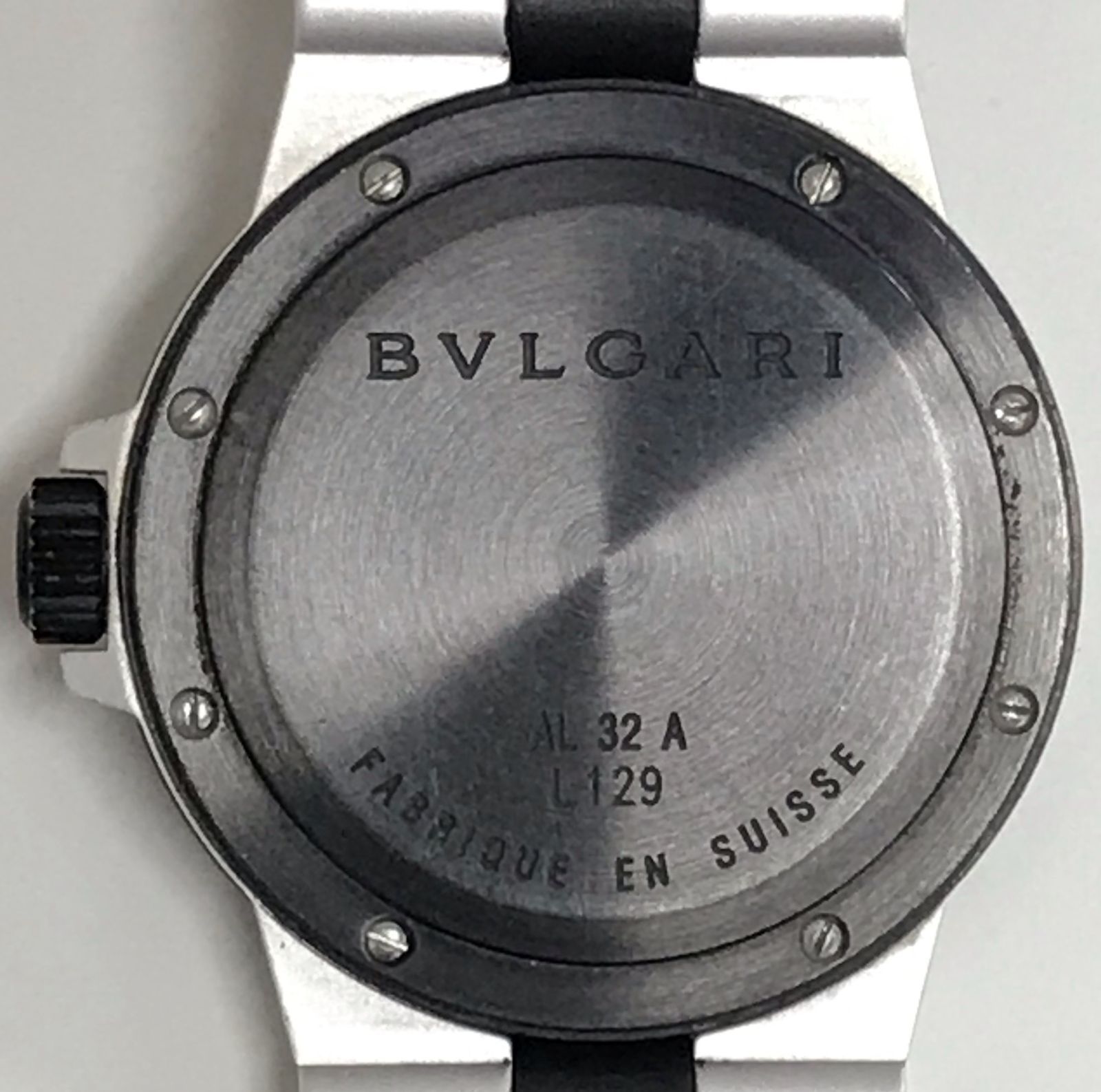 θ【不動品/電池切れ】BVLGARI/ブルガリ アルミニウムウォッチ AL32A