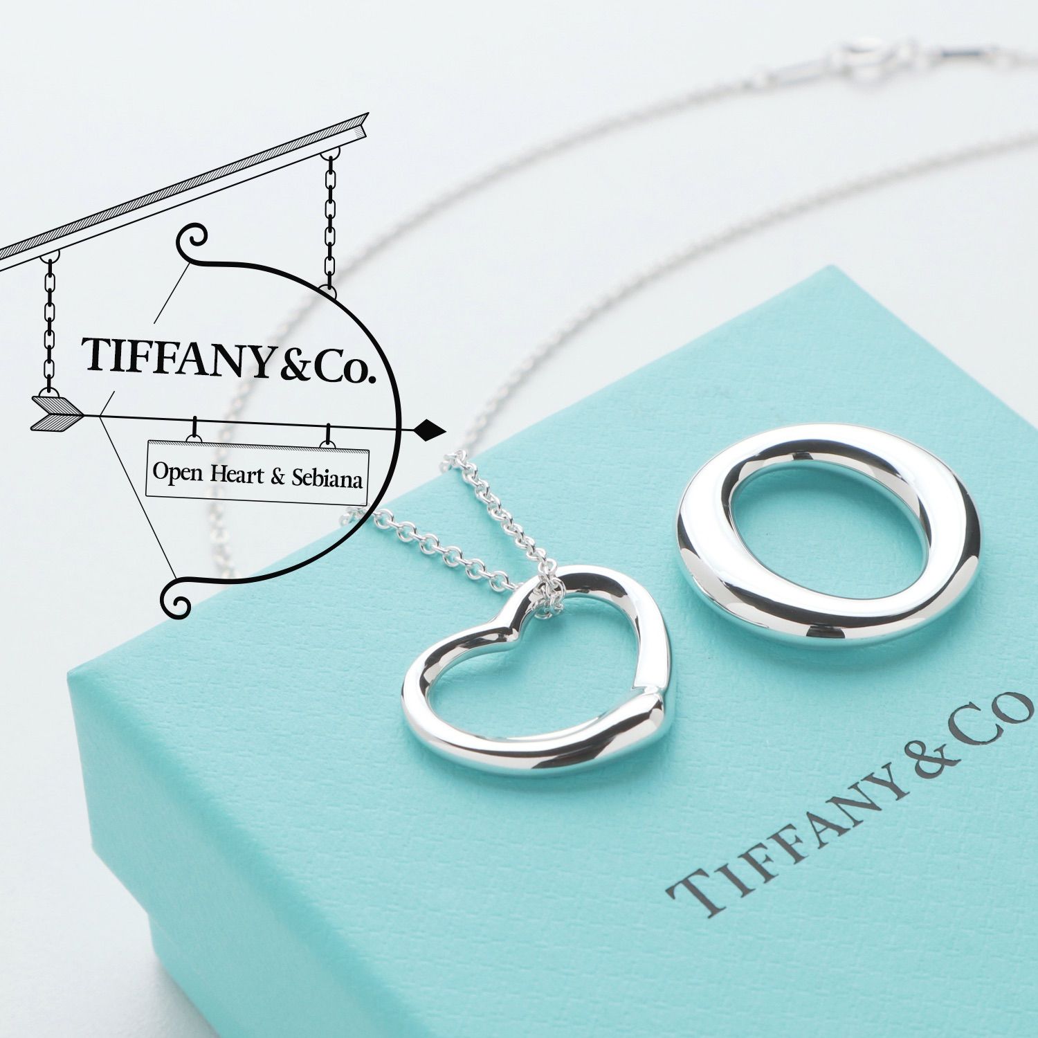 人気超激安美品TIFFANY&Co.ティファニーオープンハートダイヤモンドリング アクセサリー