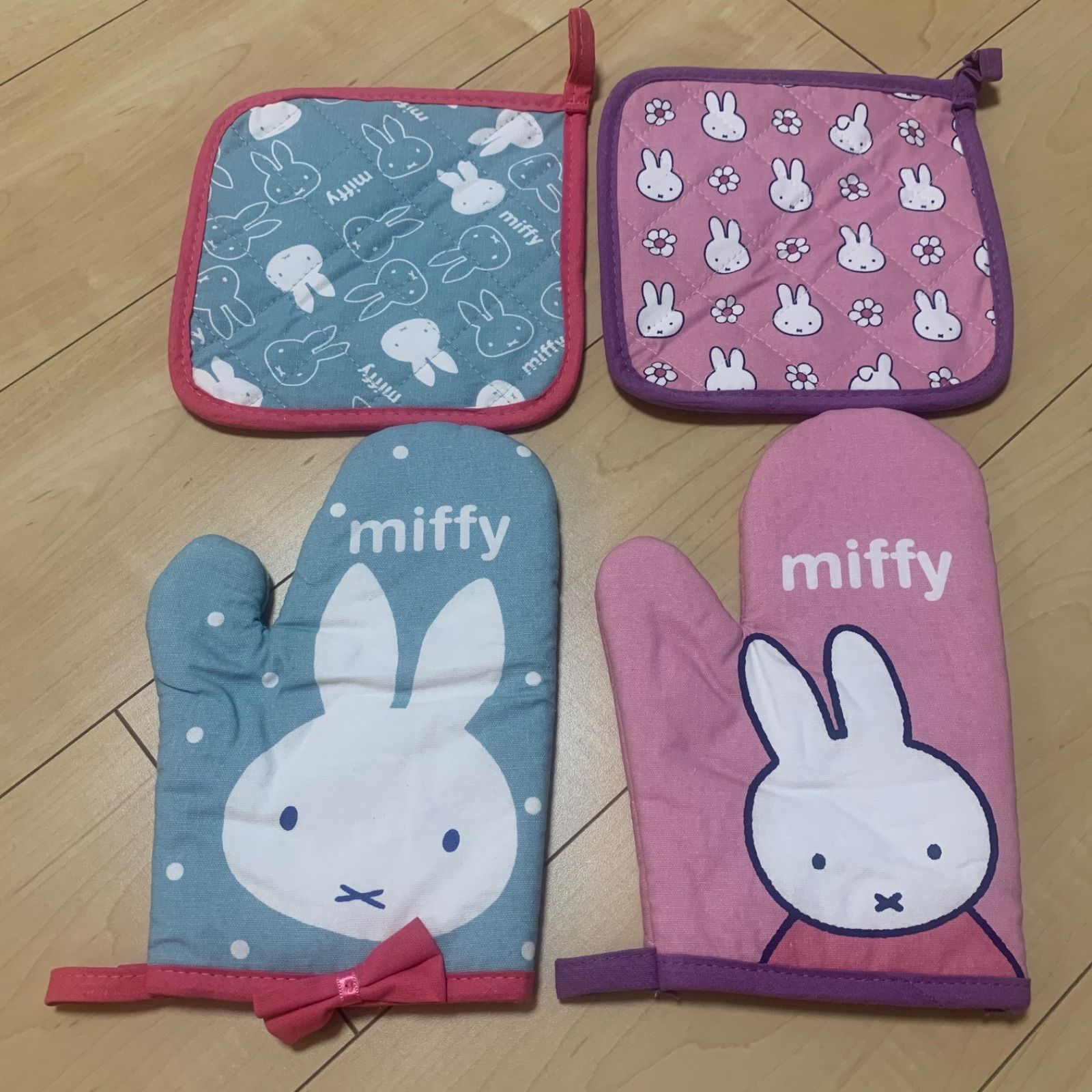 ゼクシィ 付録 ミッフィー miffy 鍋つかみ 2セット 鍋敷き ミトン 料理