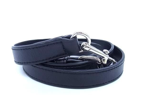 COACH コーチ レザー バッグ用 ショルダーストラップ 肩掛け 斜め掛け レディース ブラック系 AW8687