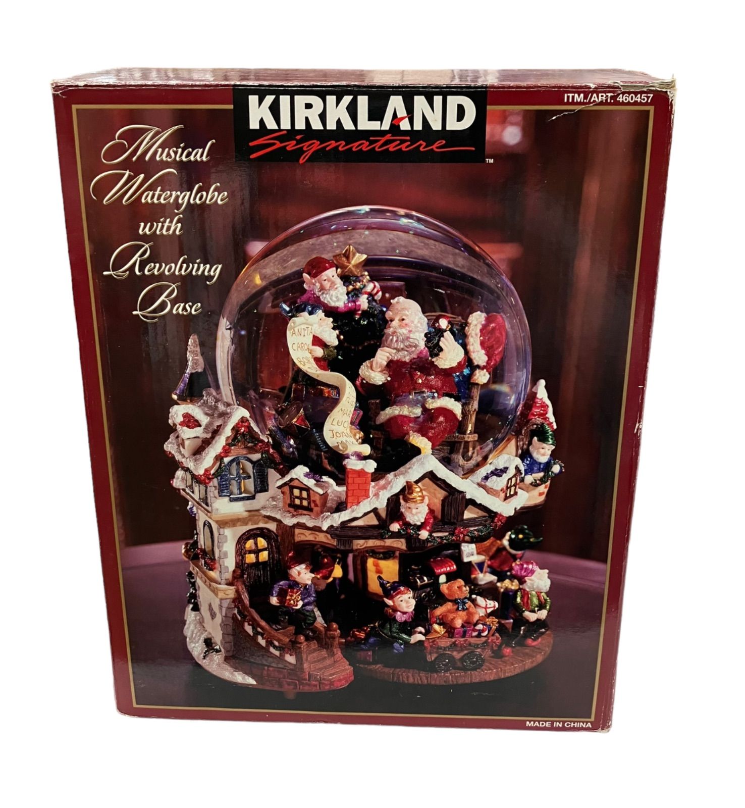 クリスマス スノードーム カークランド オルゴール付き KIRKLAND