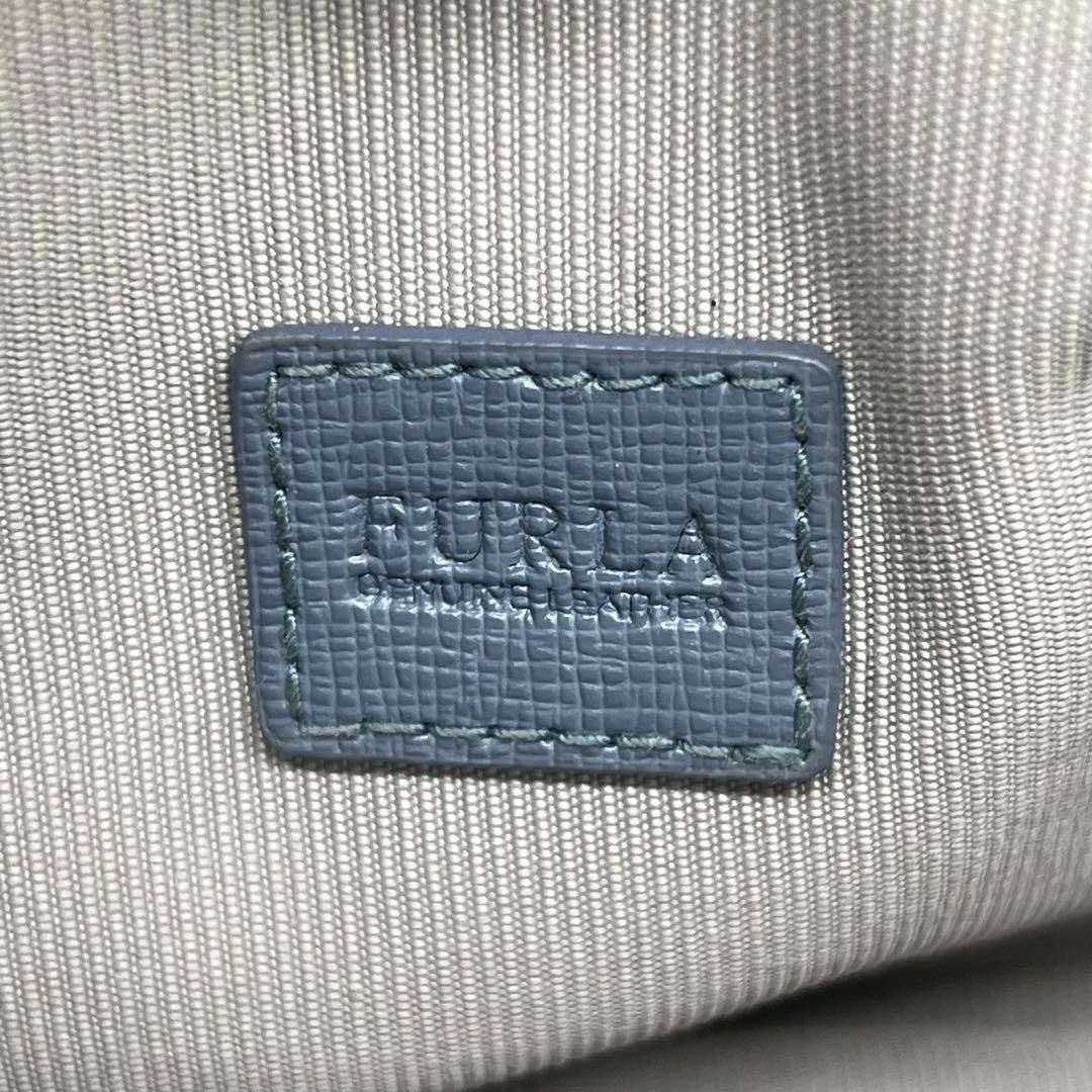 【良品】FURLA LILLI カメラバッグ ショルダーバッグ ブルー 良品】FURLA LILLI カメラバッグ ショルダーバッグ ブルー