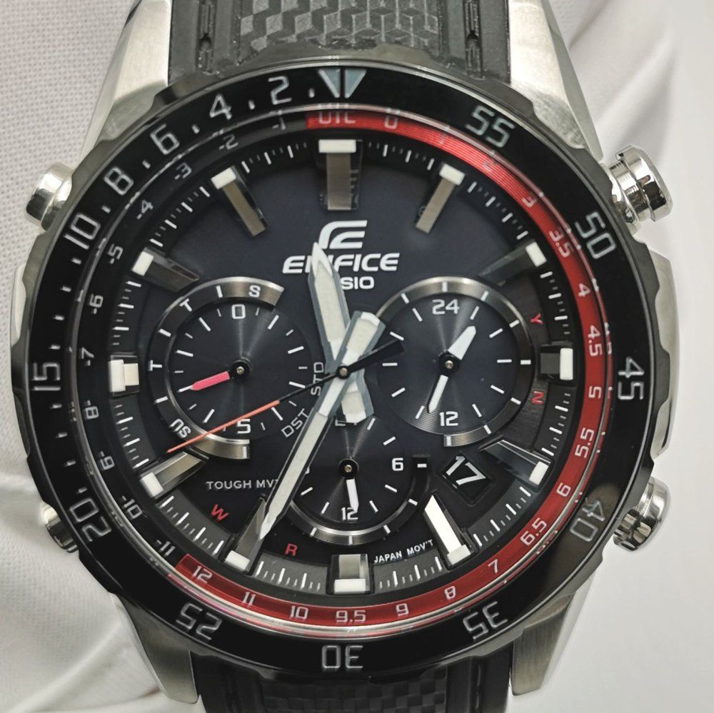 CASIO Edifice CASIO エディフィス EQW-T670PB-1AJF ブラック ケース：43×45.1mm メンズ 中古腕時計 #JW-135