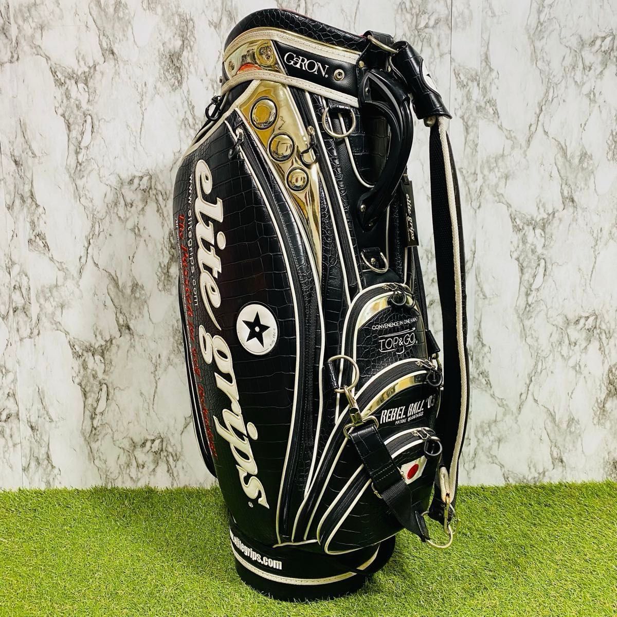 良品】エリートグリップ ツアーモデル カート式 キャディバッグ