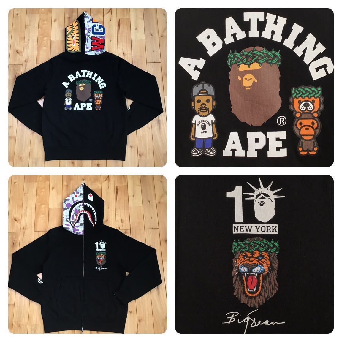 ▪️A BATHING APE New York 10周年記念シャークフーディーパーカー