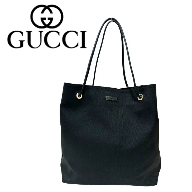 未使用品】GUCCI グッチ トートショルダーバッグ キャンバス レザー  
