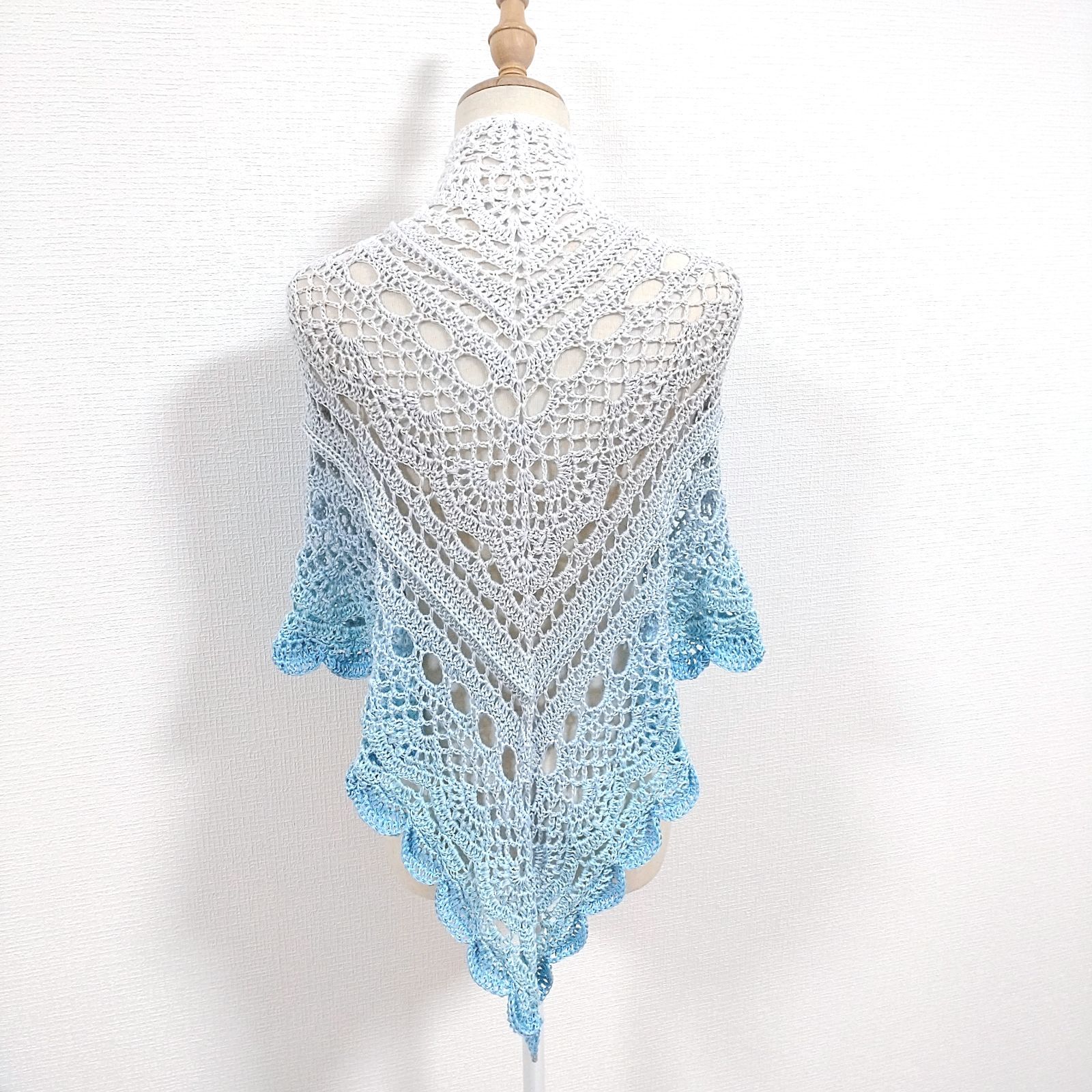 大判☆ 165×180cm アフリカンモチーフ, マルチカバー ラメ入り毛糸 作品