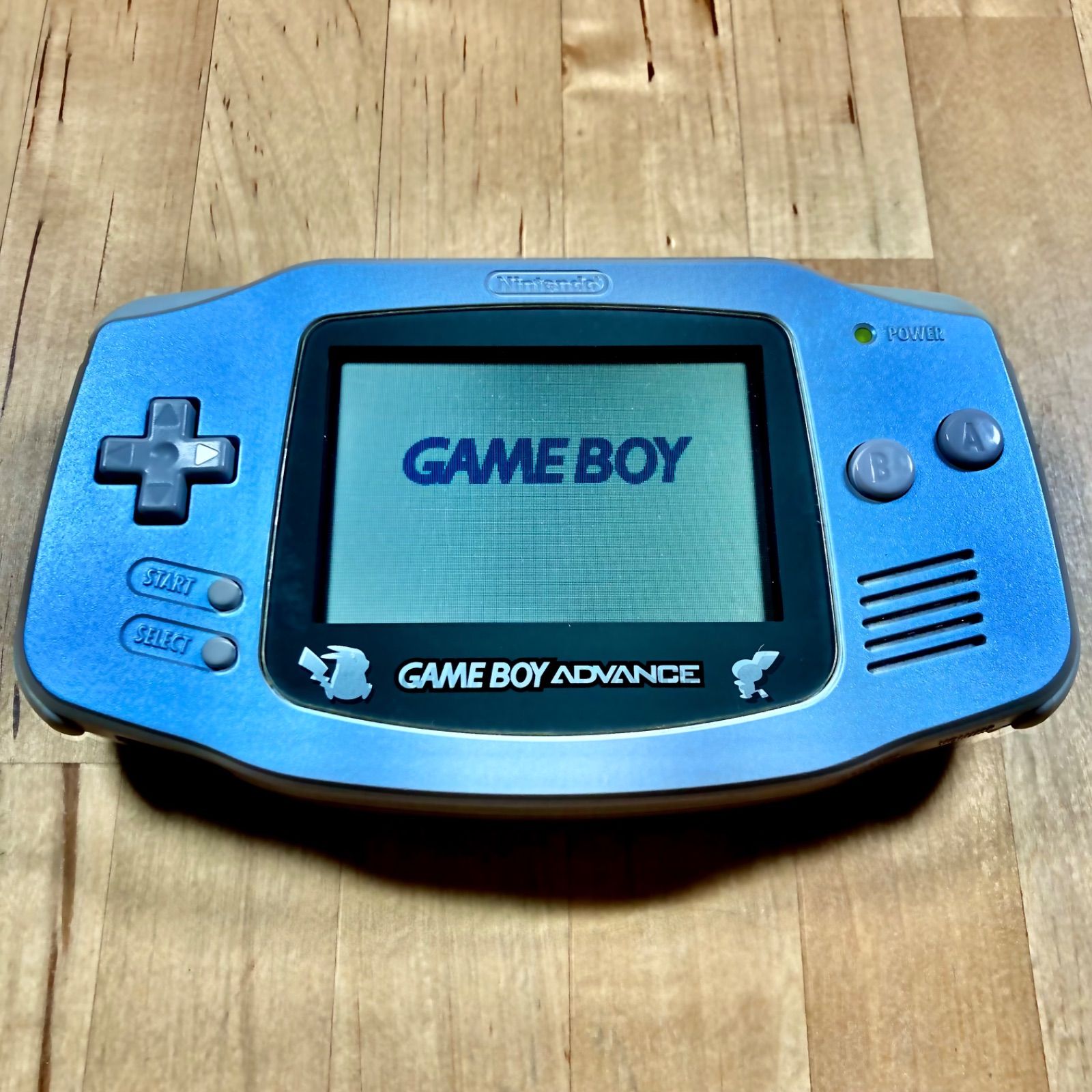 液晶美品 任天堂 ゲームボーイアドバンス ポケモンセンター限定 スイクンブルー ゲームボーイアドバンス ☆超極美品 スイクンブルー☆ポケモンセンター