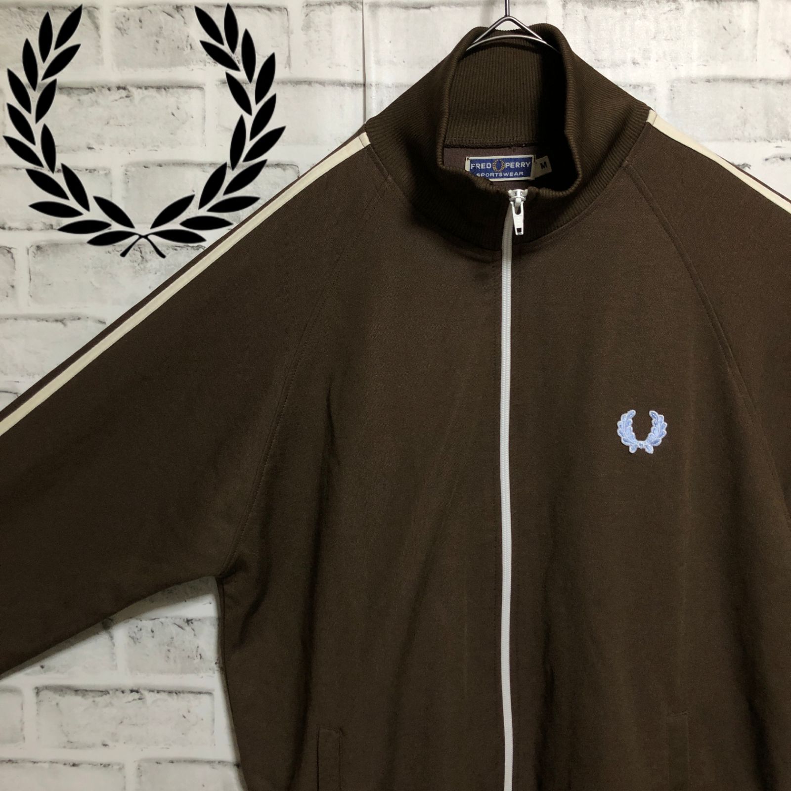 90s⭐️Fred Perry トラックジャケット/ジャージ L 刺繍月桂樹 vintage