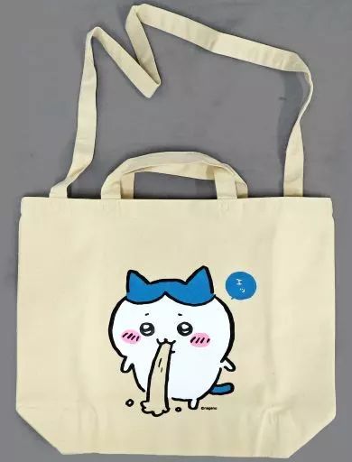 【匿名配送】ちいかわ 肩掛け紐が長くて使いやすいトートバッグ（ちいかわ） 中古】雑貨 ハチワレ 肩掛け紐が長くて使いやすいトートバッグ