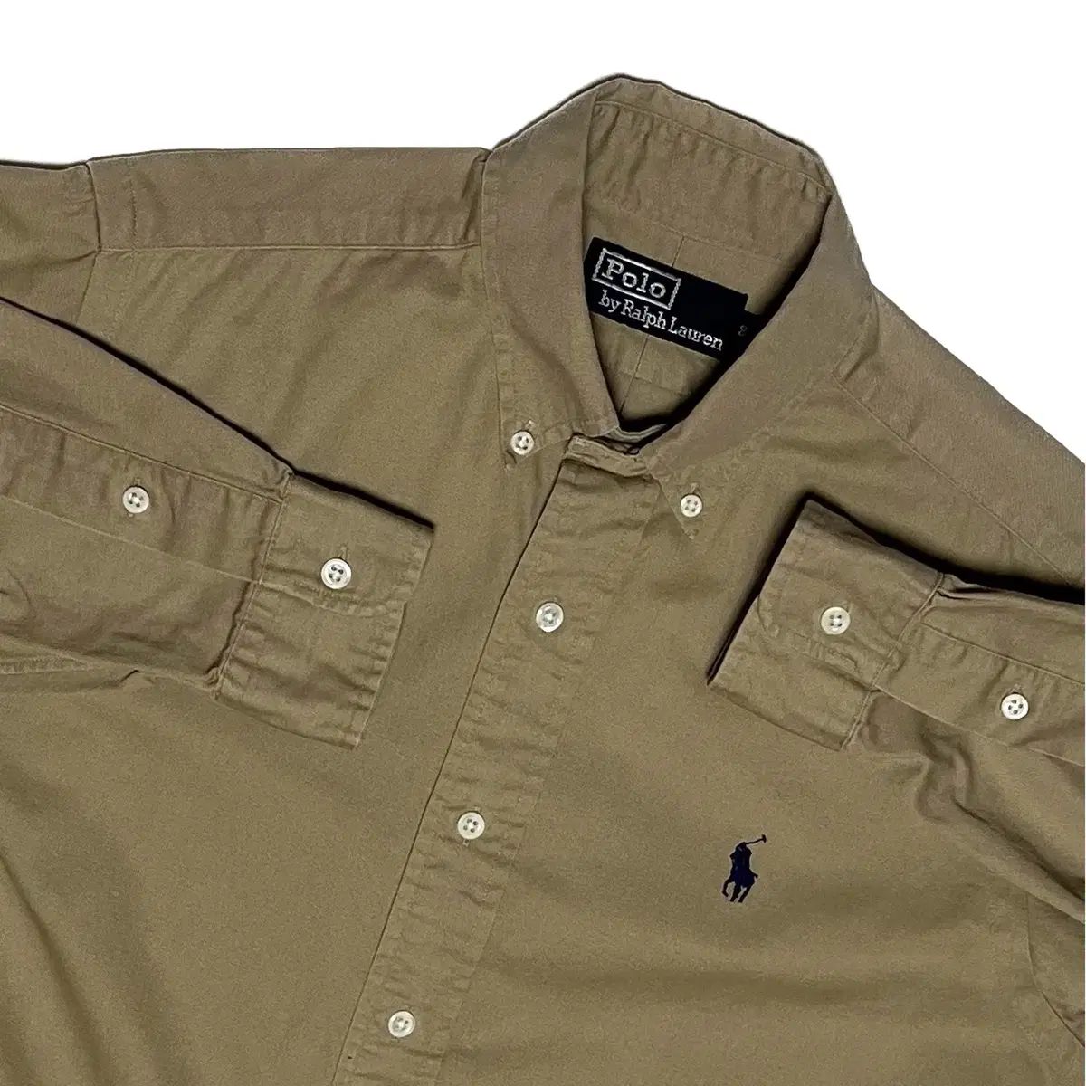 ポロ Ralph Lauren(ラルフローレン) 90s ヴィンテージ オックスフォード シャツ 茶色 S