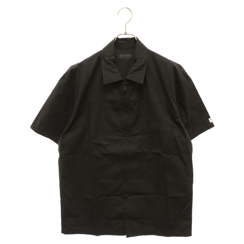 S'YTE Yohji Yamamoto 半袖 ジップ シャツ 3 プリント S'YTE Yohji Yamamoto 半袖 ジップ シャツ 3 プリント