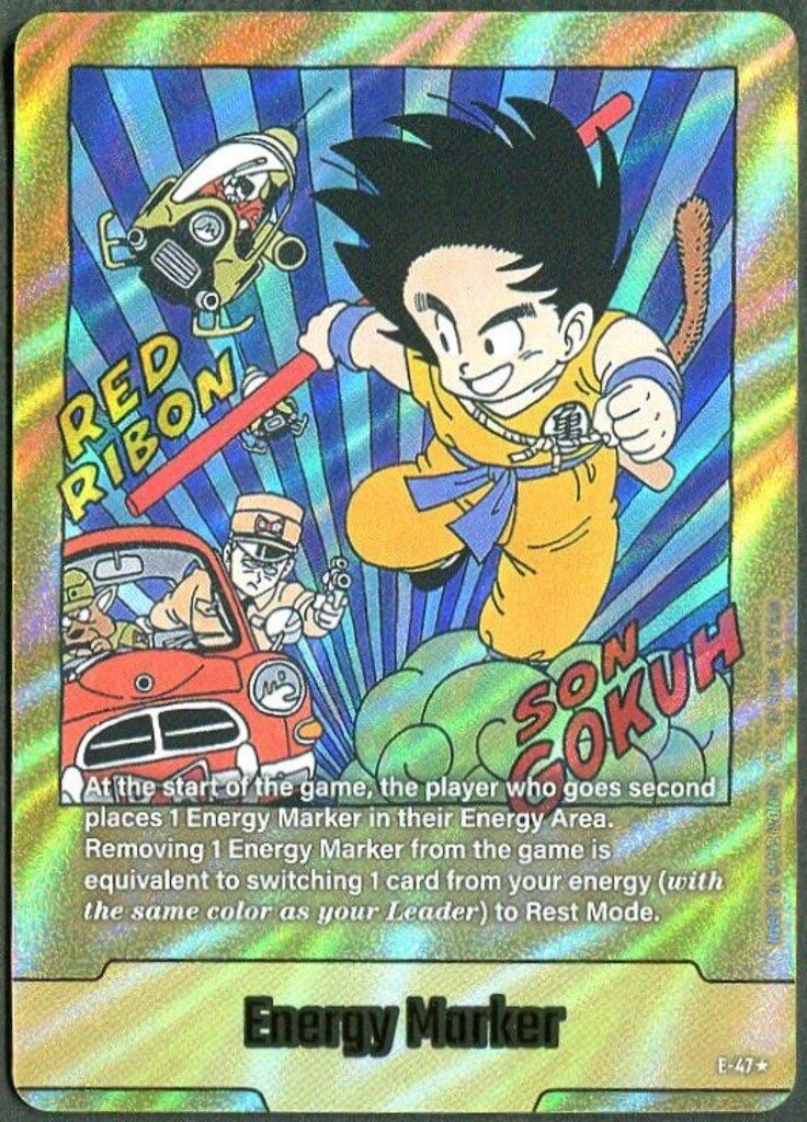 る*よ様 エナジーマーカー　孫悟空 1巻表紙 銀 ドラゴンボールカード エナジーマーカー 漫画1巻表紙 E-42