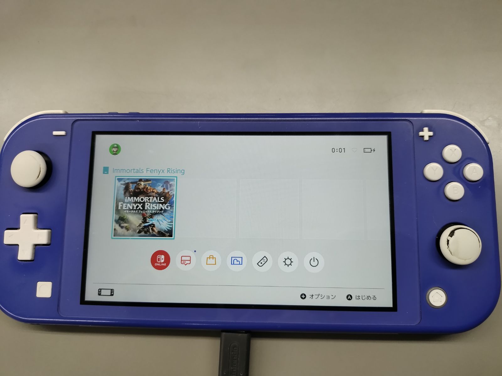 ジャンク本体】Nintendo Switch Lite ブルー 動作不良品 【50-501