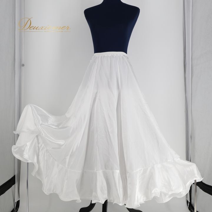 フラメンコ衣装】グレー ファルダ ペチコート スカート 無地 灰色