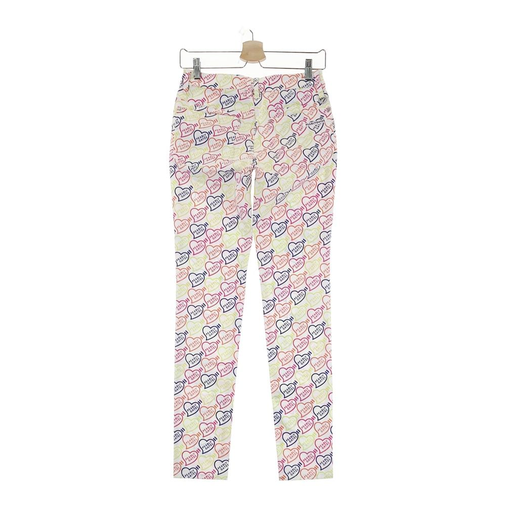 サイズ 0 PEARLY GATES パーリーゲイツ 055-2131404 ストレッチパンツ ロゴハート柄 ホワイト系 240101543674 ゴルフウェア レディース ストスト