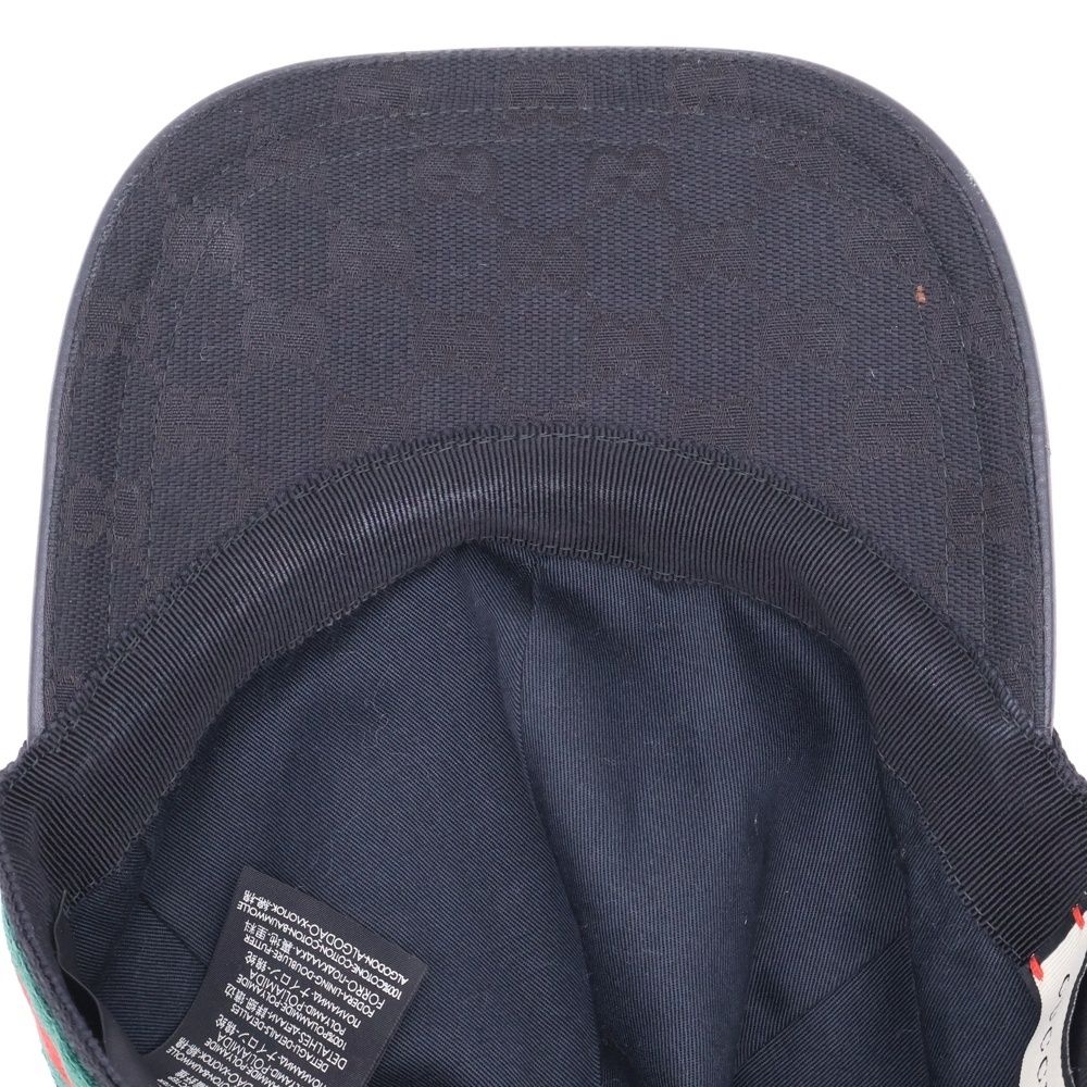 GUCCI グッチ GGキャンバス シェリーライン ベースボールキャップ М男女 GUCCI グッチ GGキャンバス シェリーライン キャップ 帽子