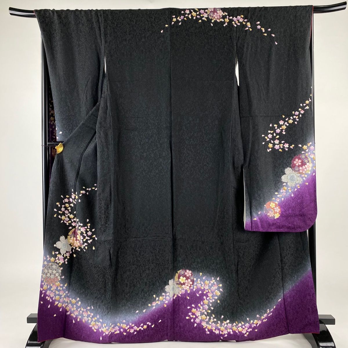 振袖 豪華 ストーン 銀通し 紋意匠 身丈167 cm 撥水加工済 コラボ振袖 豪華 銀通し 刺繍 身丈167cm パールトーン加工済