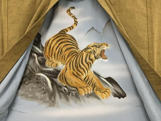 平和屋着物▽男性 紬 アンサンブル 長襦袢(単衣)セット 単衣 草色 正絹