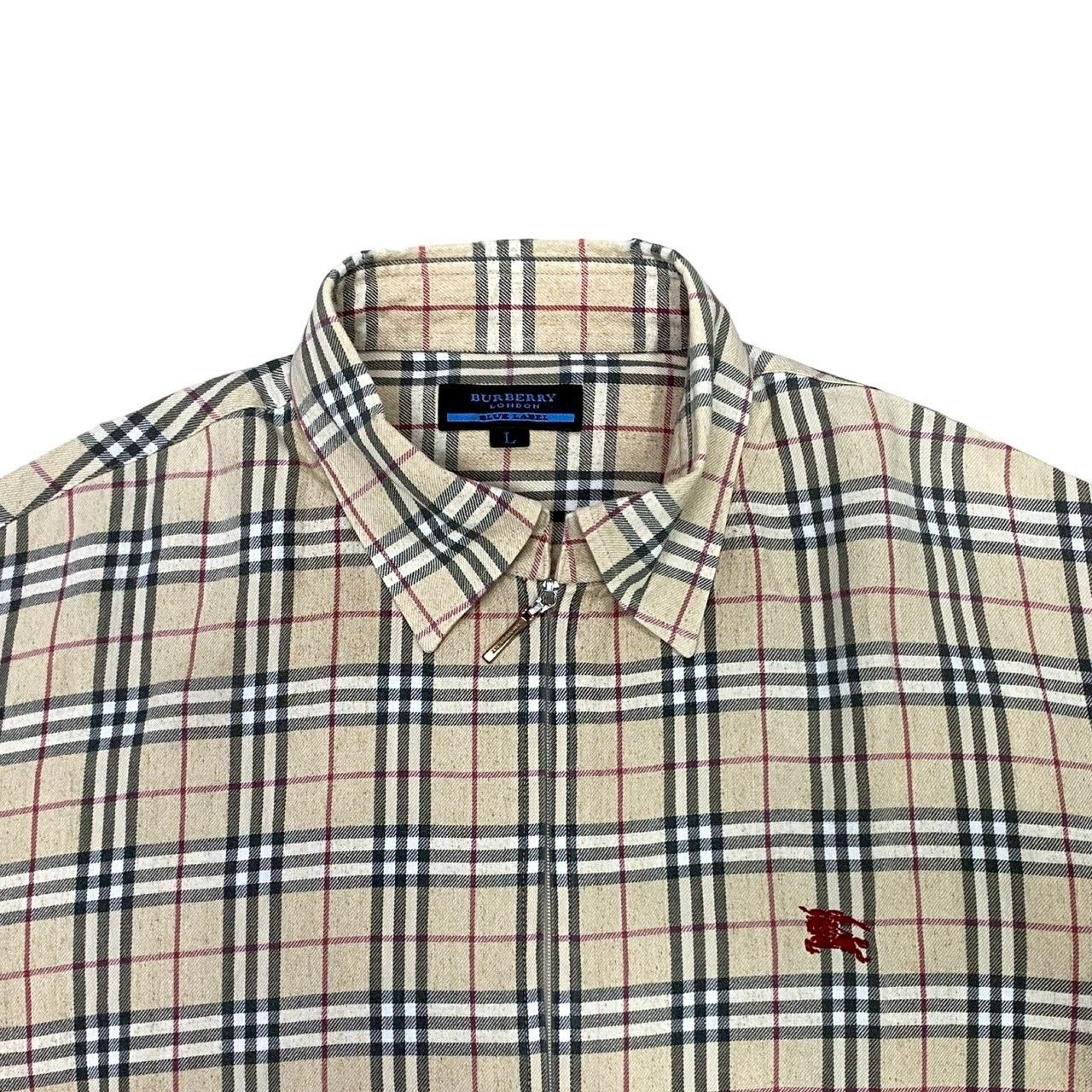 極 美品 BURBERRY バーバリー ブルーレーベル シャドーホース 刺繍  