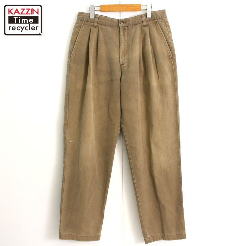90s DOCKERS 2タック コットンチノスラックス ビンテージ USA 90s USA製 vintage DOCKERS 無地 2タック コットン チノ パンツ