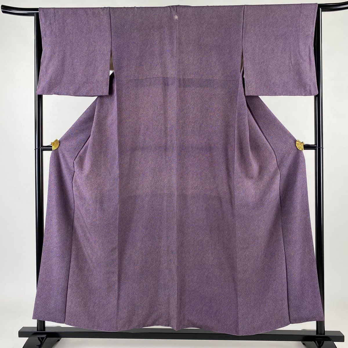 ★専用★美品 小紋 鮫小紋 紅紫色 身丈156.0cm 裄丈64.5cm 袷 小紋 身丈164cm 裄丈67cm M 袷 渦巻き 縞 茶色 正絹 秀品｜中古