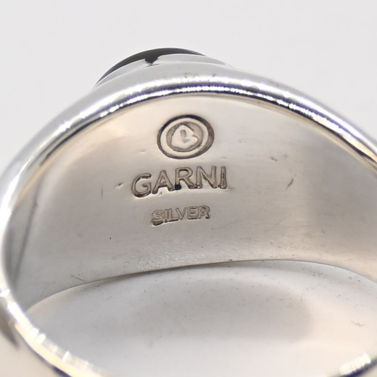 研磨済】GARNI シルバー925 ストーン リング 19号 ガルニ - メルカリ