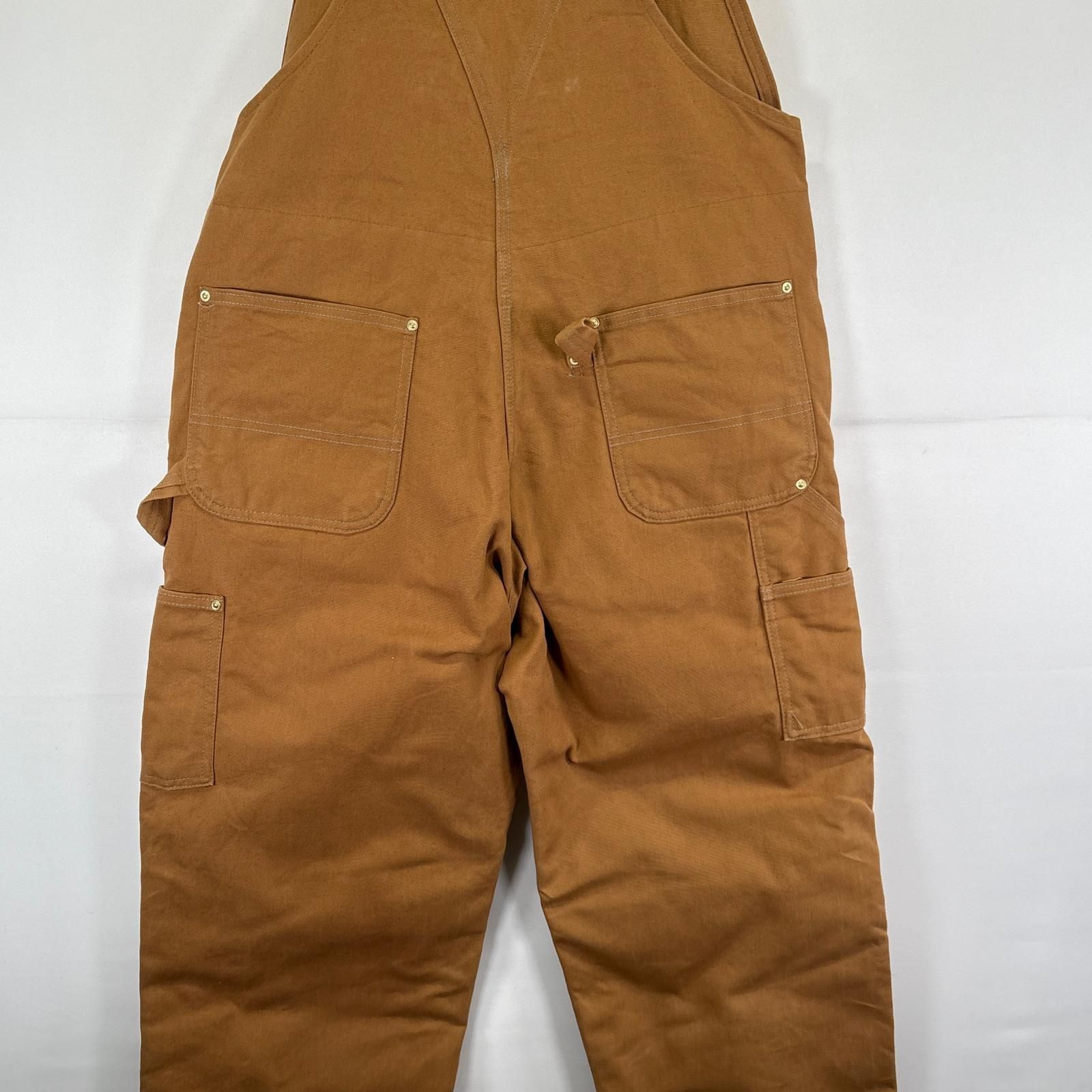 古着 カーハート Carhartt USA製 オーバーオール ダック 中綿