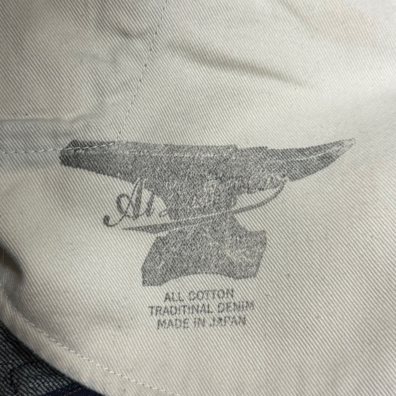 At Last ＆ Co シンチバック付き インディゴ ペインター デニム