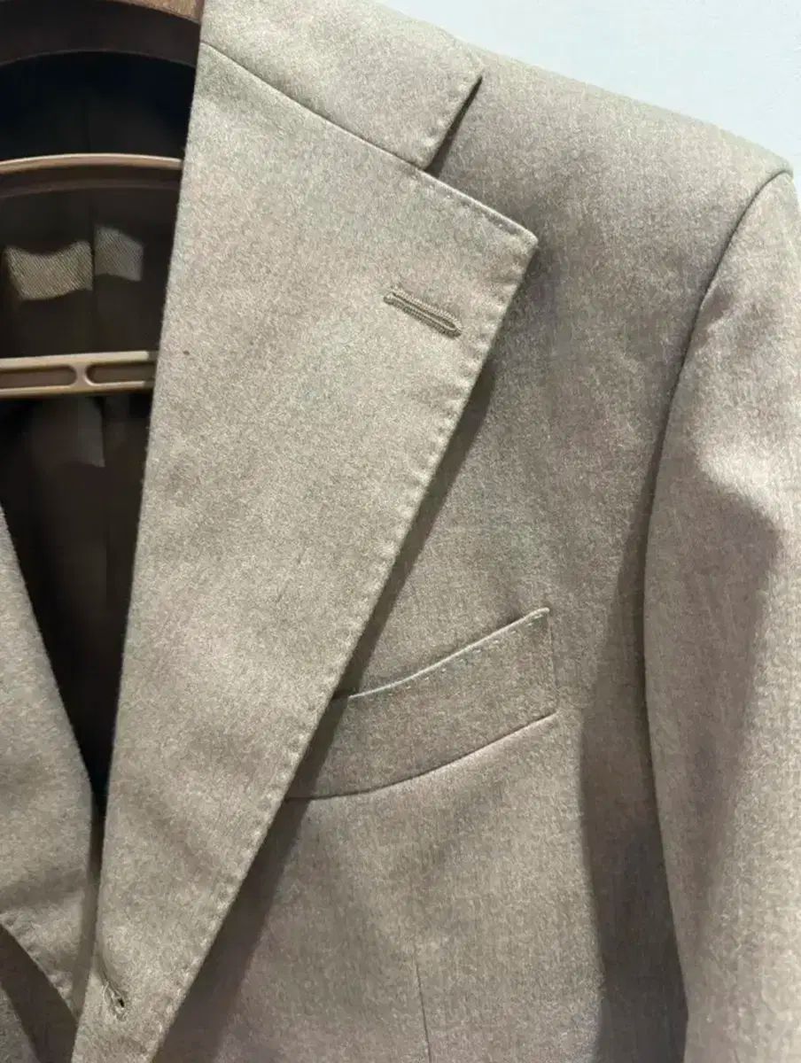 ナポリ ビスポーク スーツ ベージュ 3 ピース
