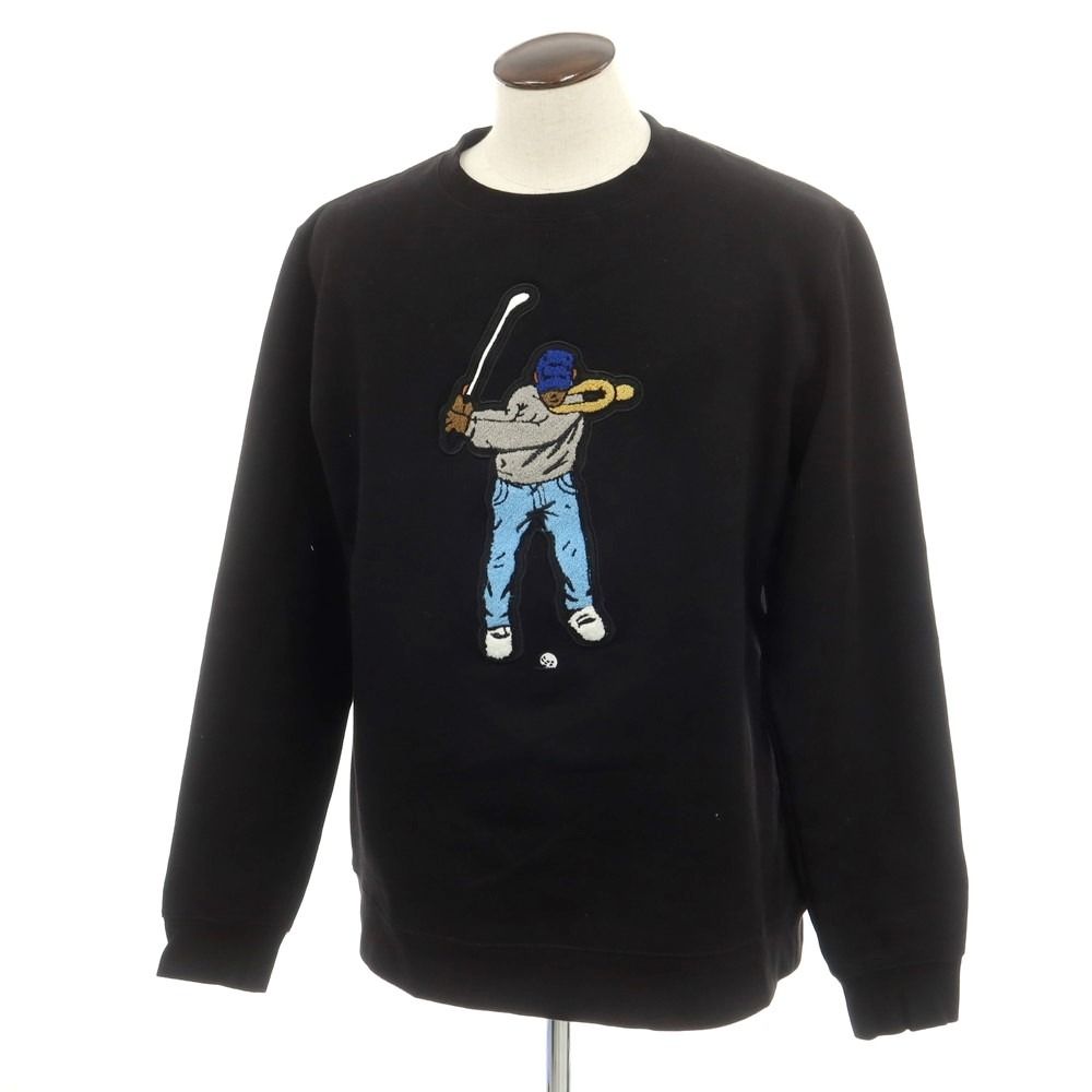 【新品未使用】Eastside Golf クルーネック　スウェット　黒　Lサイズ 中古】イーストサイドゴルフ Eastside Golf コットン