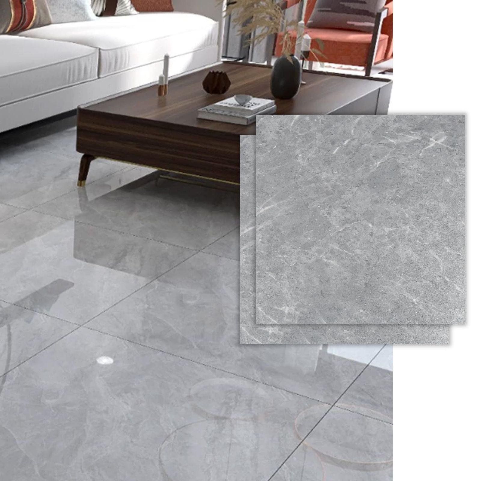 フォトタイル Size:44枚/約2.64畳分（大理石調）_Color:大理石 型番号8830 SONGSONG