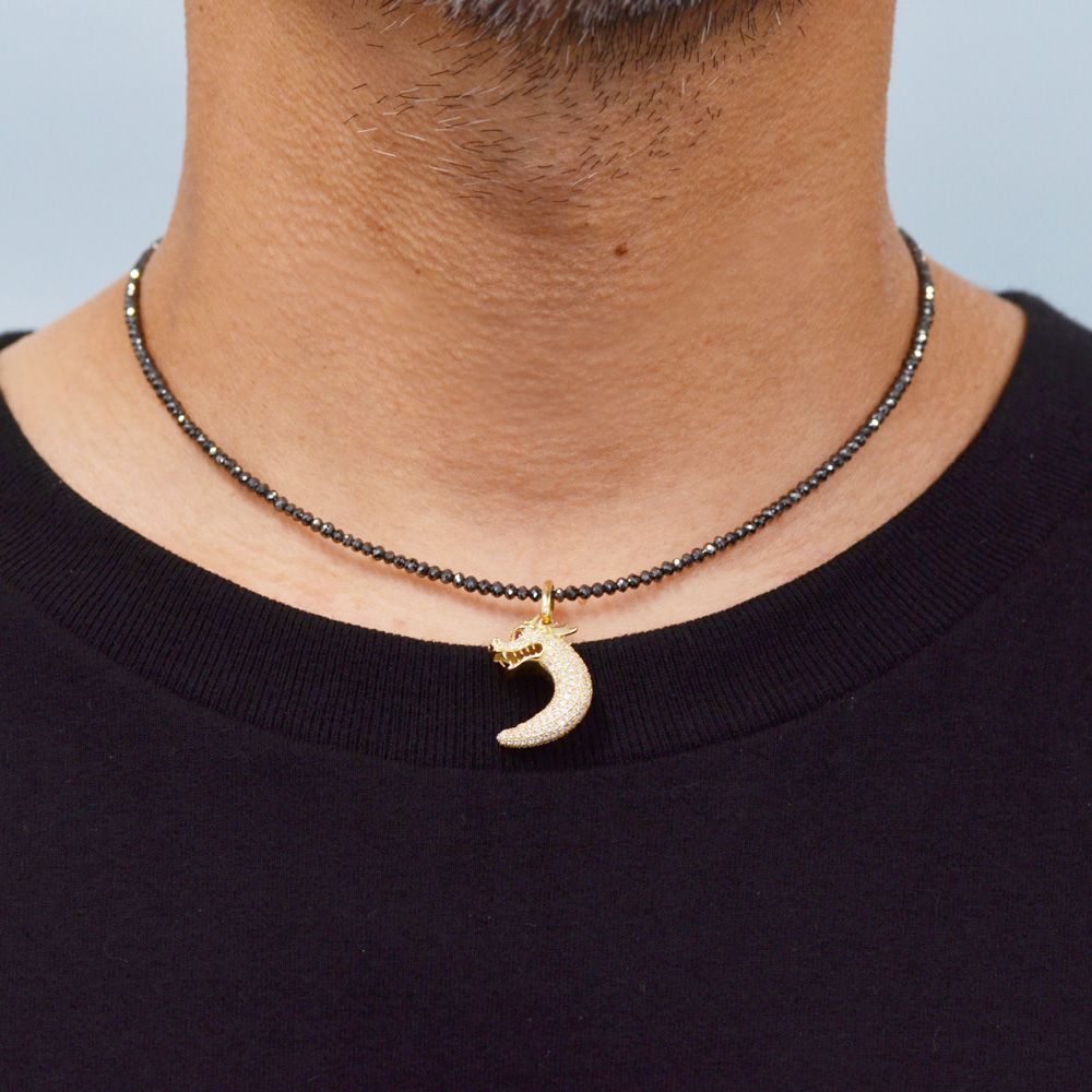 ネックレス メンズ プラチナ ブラックダイヤモンド 100カラット メンズネックレス 50cm ダイヤモンド ブラックダイヤモンド 馬蹄ペンダント セット