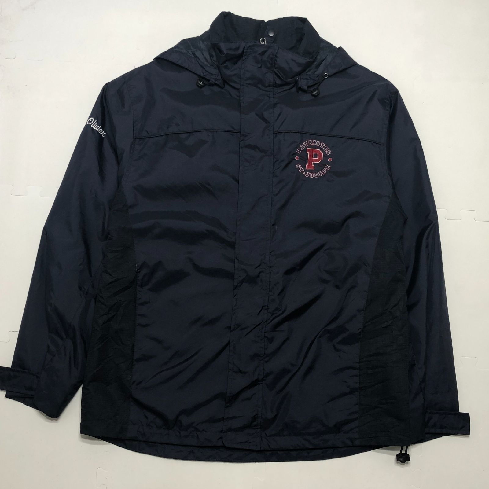 NORTE END ナイロンジャケット  PATRIOTS ST.JOSEPH FOOTBALL 企業もの フットボールチーム バングラデシュ製 メンズS ネイビー