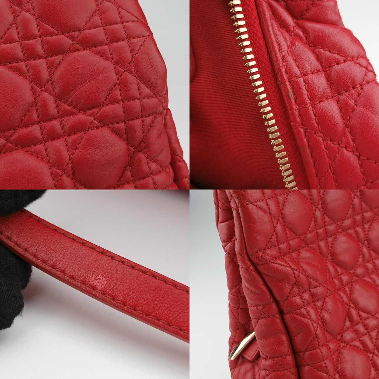 クリスチャンディオールChristian Diorディオールソフト レッド ラムスキン 01-BO-1103 DECORATOM_COM_BR