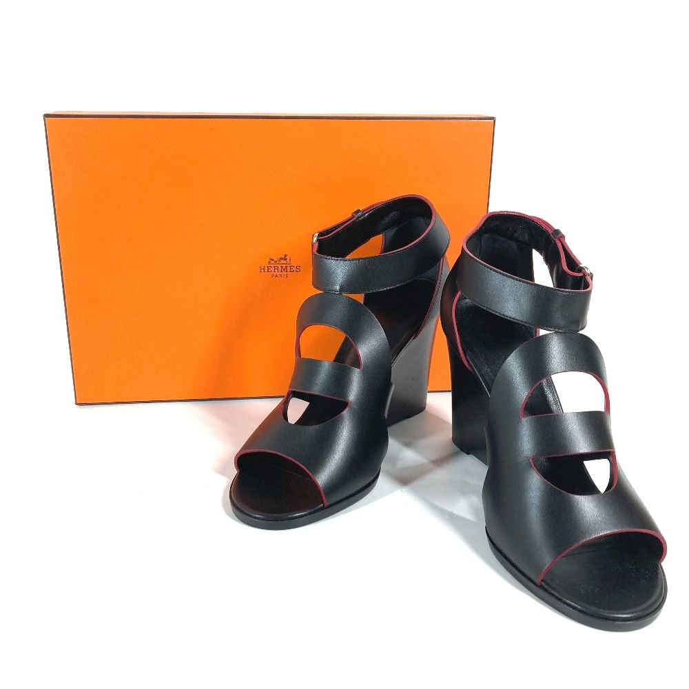 HERMES エルメス サンダル シェーヌダンクル レザー - メルカリ