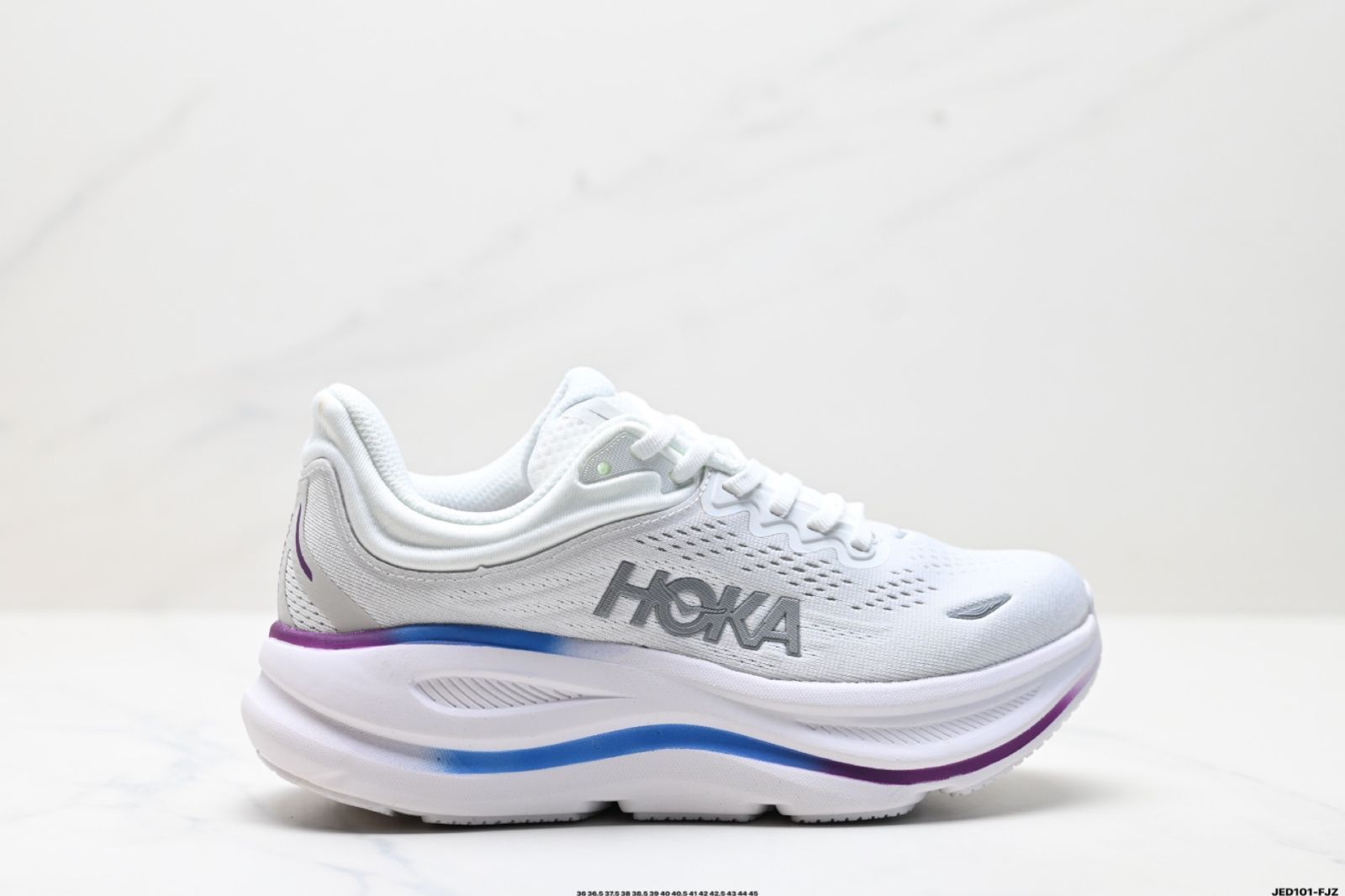HOKA ONE ONE ホカ オネ オネ ホカ オネ オネ Bondi 9 ボンディ 9 レトロ スタイルで快適な 滑り止めと耐磨耗性のある ロートップ 山地アウトドアランニングシューズ -MM輸入1