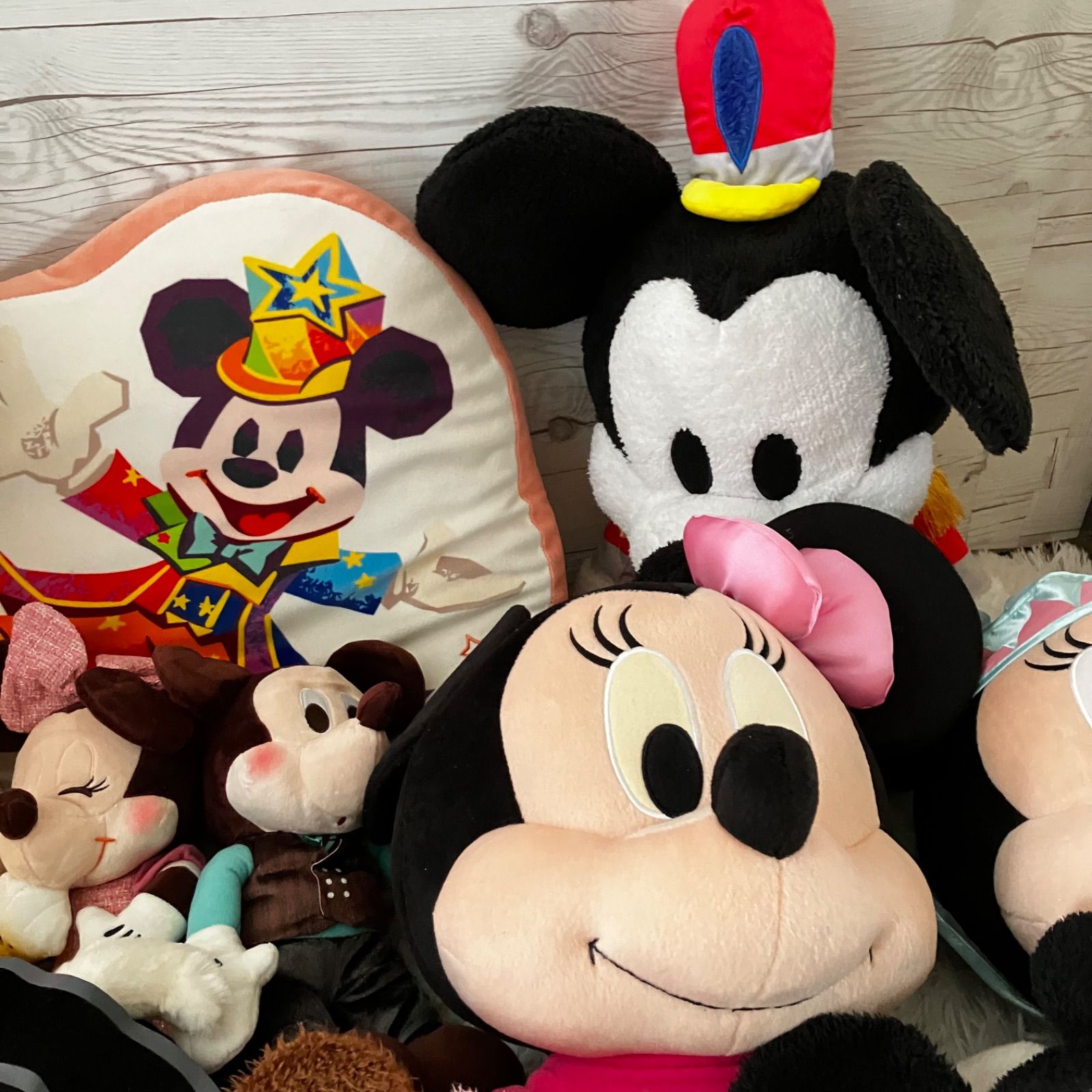 Disney - ミッキーミニー ぬいぐるみ セット ディズニー レトロ 東京