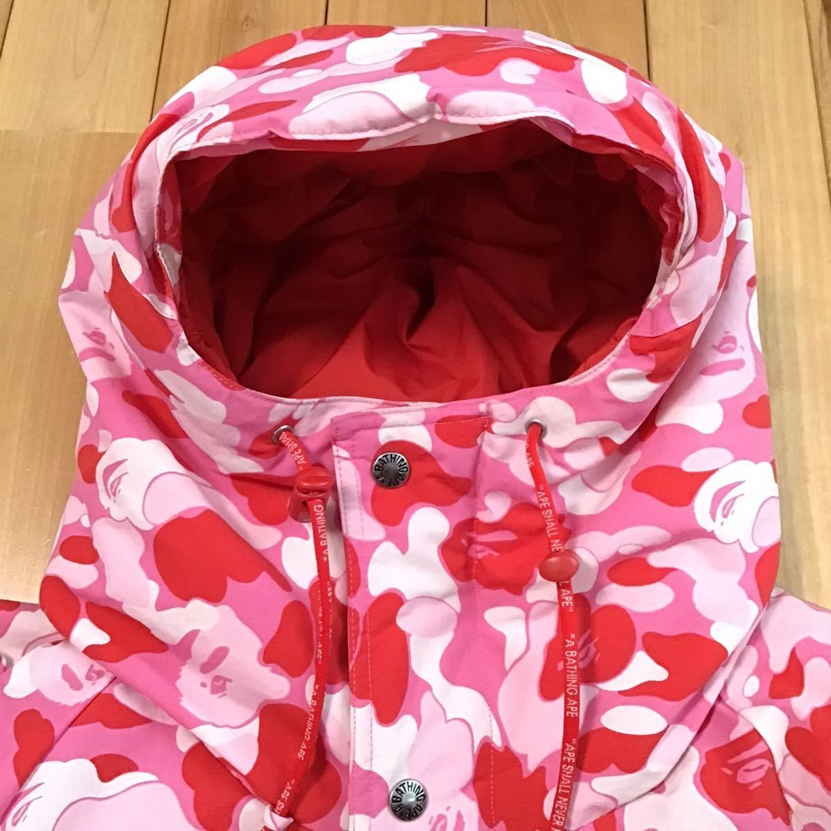 ☆XL☆ ABC camo pink ダウンジャケット a bathing ape BAPE hoodie down jacket ABCカモ エイプ  ベイプ アベイシングエイプ 迷彩 - メルカリ