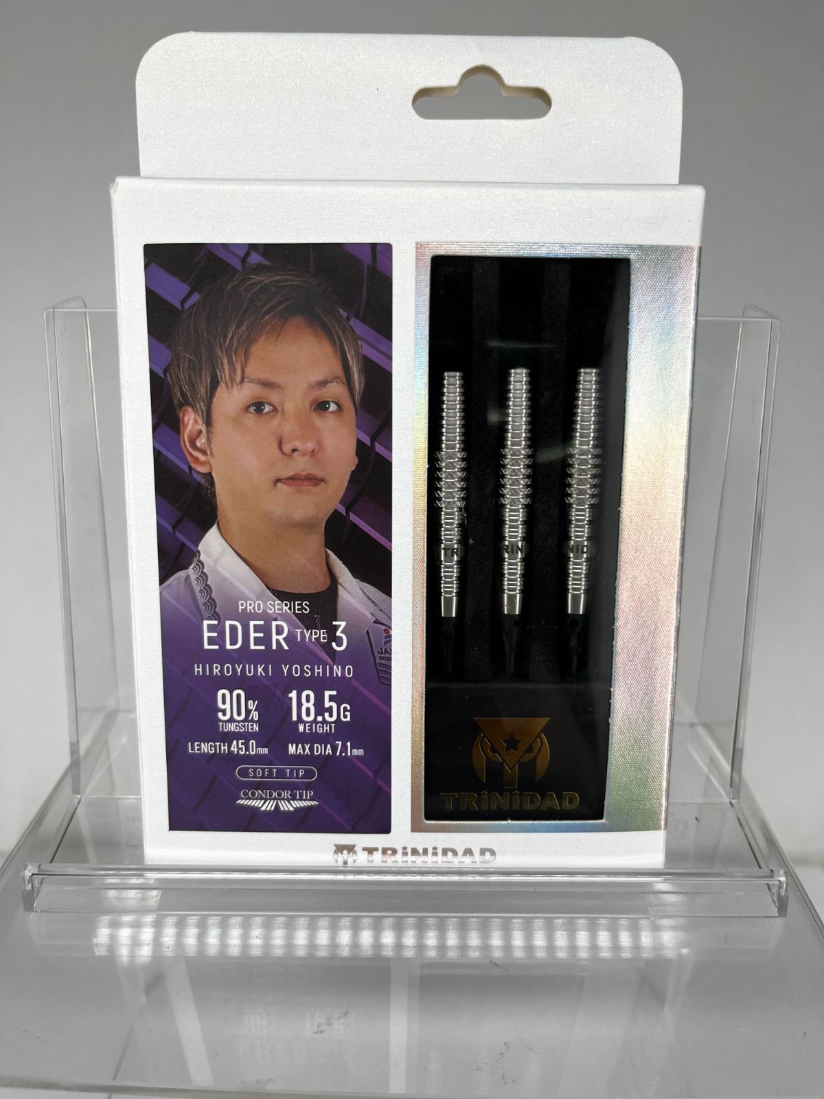 全国 新古品 TRiNiDAD Eder Type3 エデル タイプ3 吉野洋幸選手モデル ダーツ 矢 アウトレット