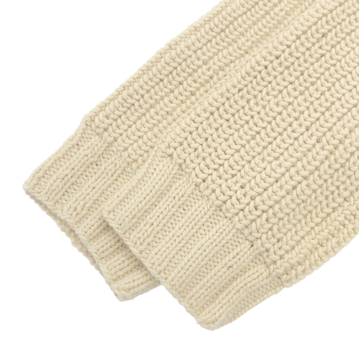  knit brary ニットブラリー コットンアルパカニットセーター アイボリー S 長袖 ニット セーター