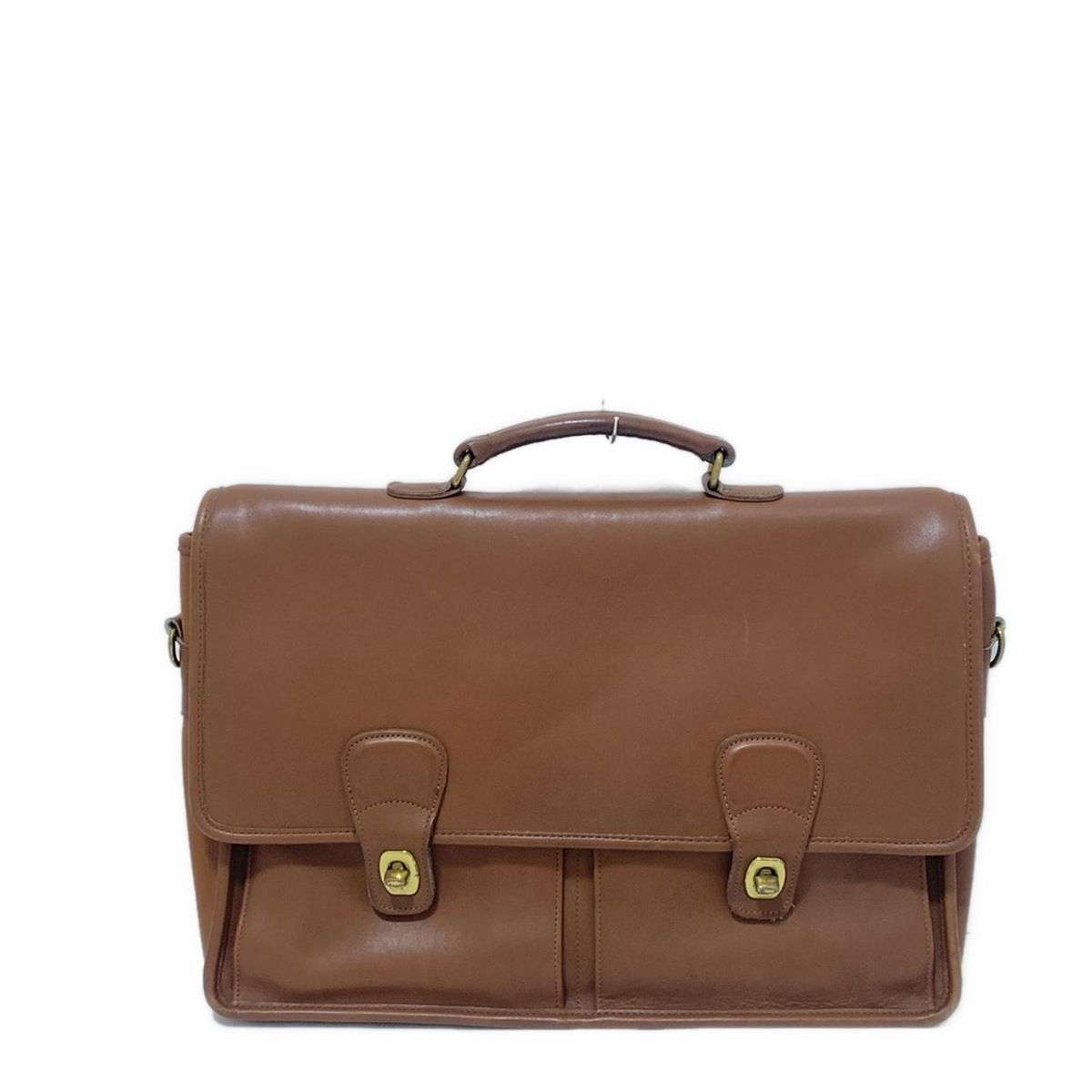 COACH コーチ ビジネスバッグ - 5275 ブラウン 本体ロックなし レザー