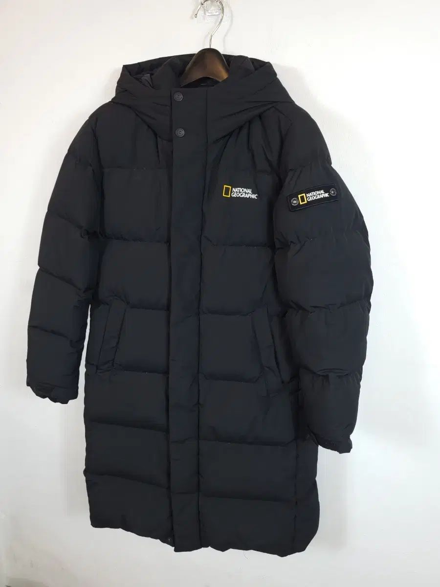 キッズ ナショナルジオグラフィック ロンググースダウンフーディ ブラック 150 ほぼ