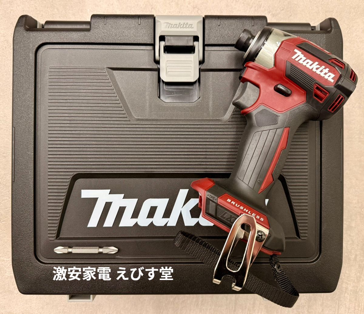 色 マキタ 18V インパクトドライバー TD173DZAR 赤 本体のみ＋純正収納ケース ＊バッテリー充電器別売