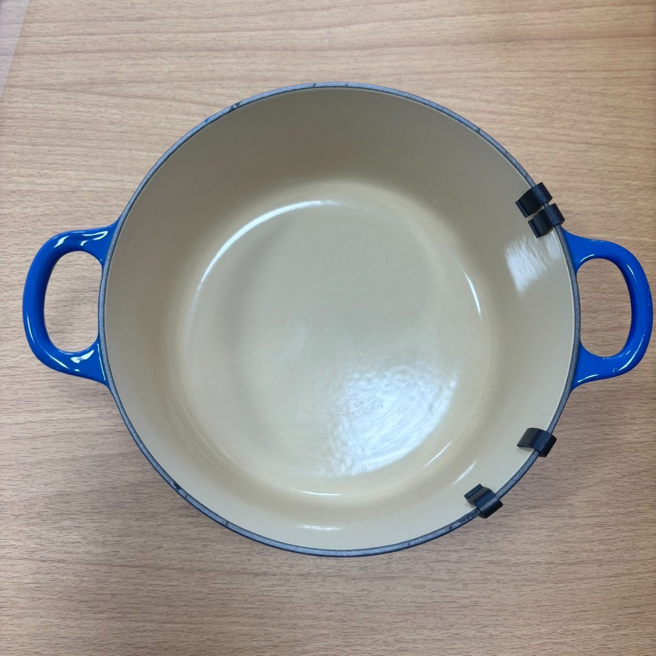 EL5】LE CREUSET ルクルーゼ ココット ロンド マルセイユブルー 22 cm