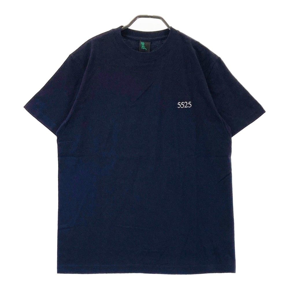 サイズ M the 5525 ゴーゴーニーゴー ×nano universe 半袖Tシャツ ロゴプリント ネイビー系 240101439911 ゴルフウェア メンズ ストスト