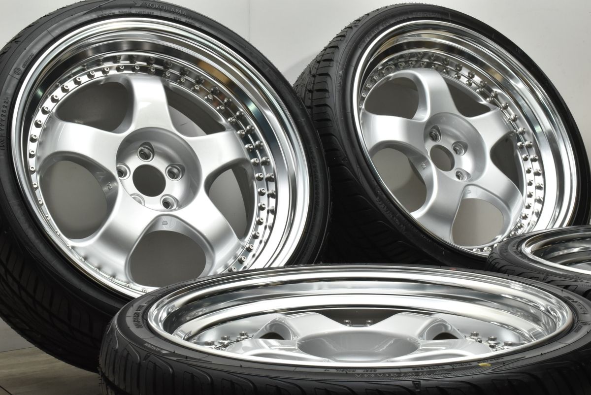 WORK マイスター S1 3PIECE 19in 8J -1 PCD100 ヨコハマ AVID ENVigor 225 35R19 86 プリウス カローラ BRZ JDM STANCE