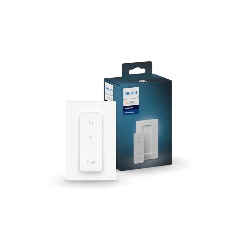 フィリップスヒュー Philips Hue スマートリモコン ディマースイッチ - スマート照明 スマートスイッチ ワイヤレス リモコン ボタン 遠隔操作 スマートホーム スマート家電 スマート電球 調光 調色 照明 コントロール 0