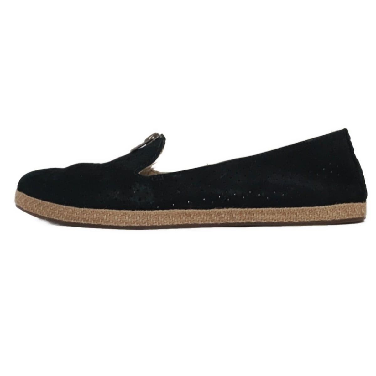 UGG アグ フラットシューズ 24.5 レディース セラーラ 1014861 黒 パンチング