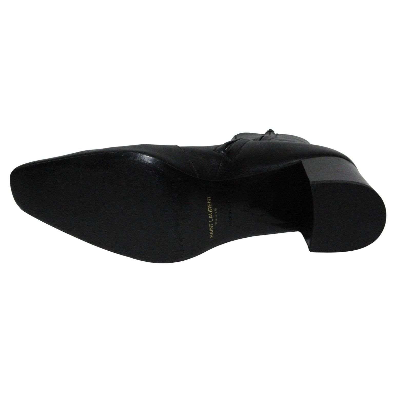  メンズ サンローラン パリ XIVヒール ブーツ42約26.5-27前後 ドレス ビジネスシューズ ブーツ 革靴